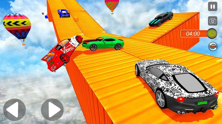 至尊GT赛车斜坡特技游戏截图