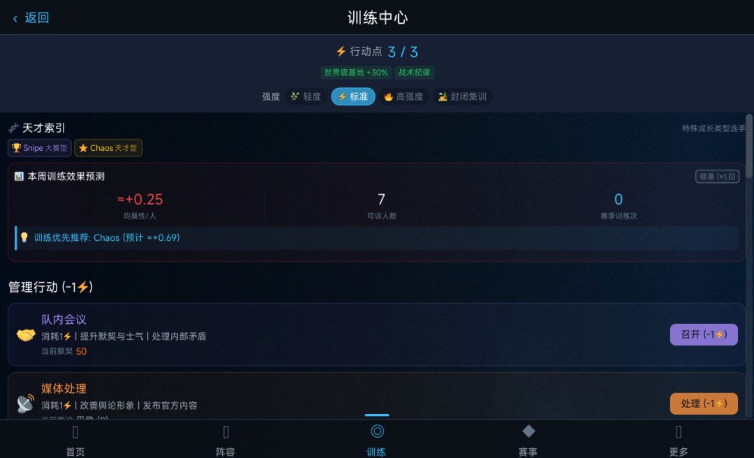 SC 电竞经理游戏截图