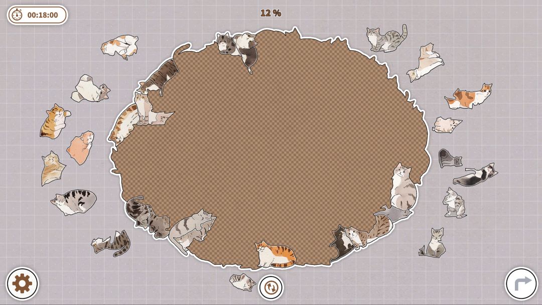 挤在一起的猫猫游戏截图