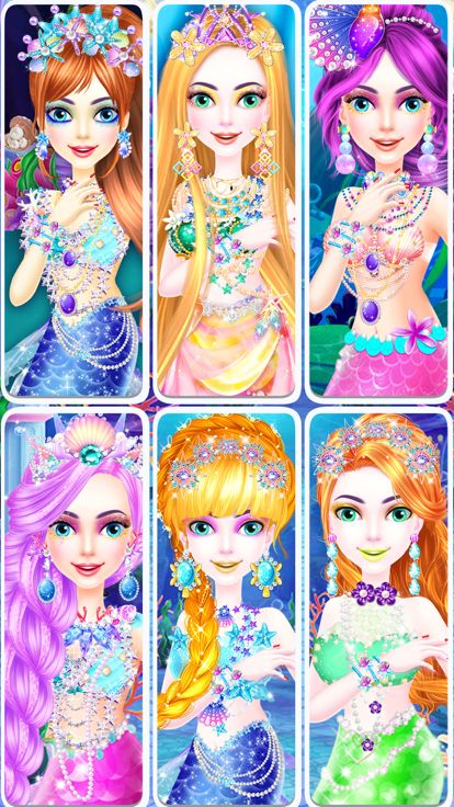 美人鱼游戏皇后 - 美人鱼公主游戏化妆游戏截图