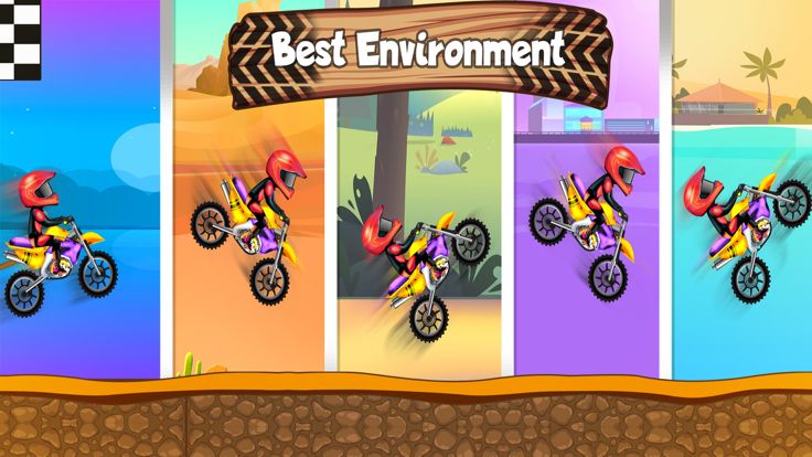 摩托自行车特技比赛游戏截图