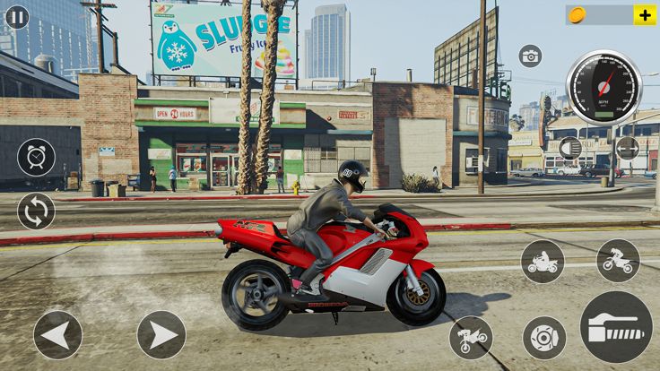 侠盗猎车手 MotorBike Racer Games游戏截图
