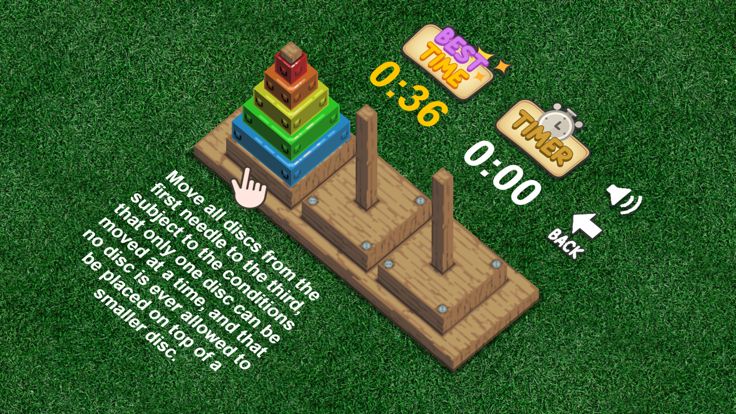 Hanoi Towers - Classic Puzzle游戏截图