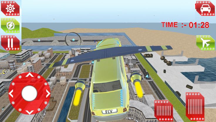 Flying Limo Car Driving Simulator 2016游戏截图