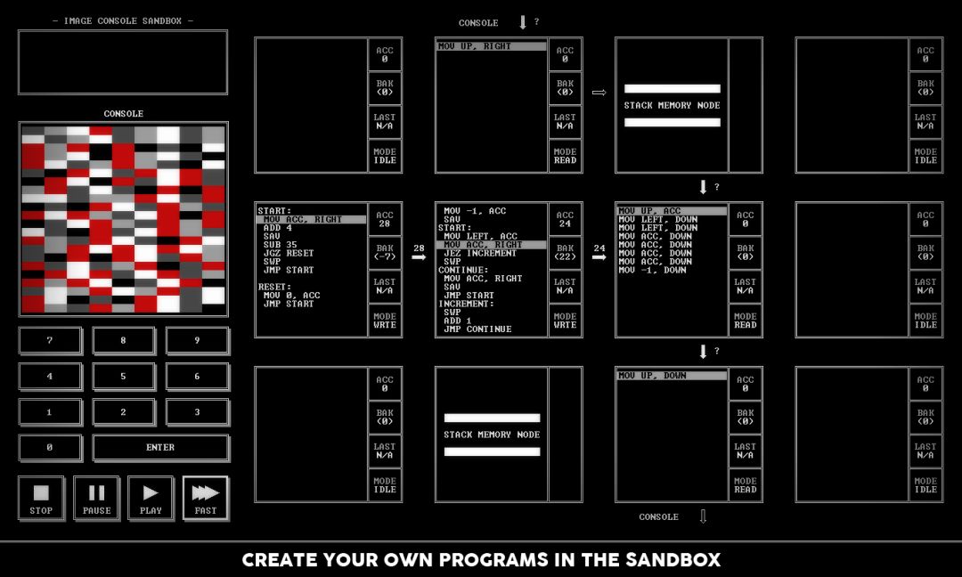 TIS-100游戏截图