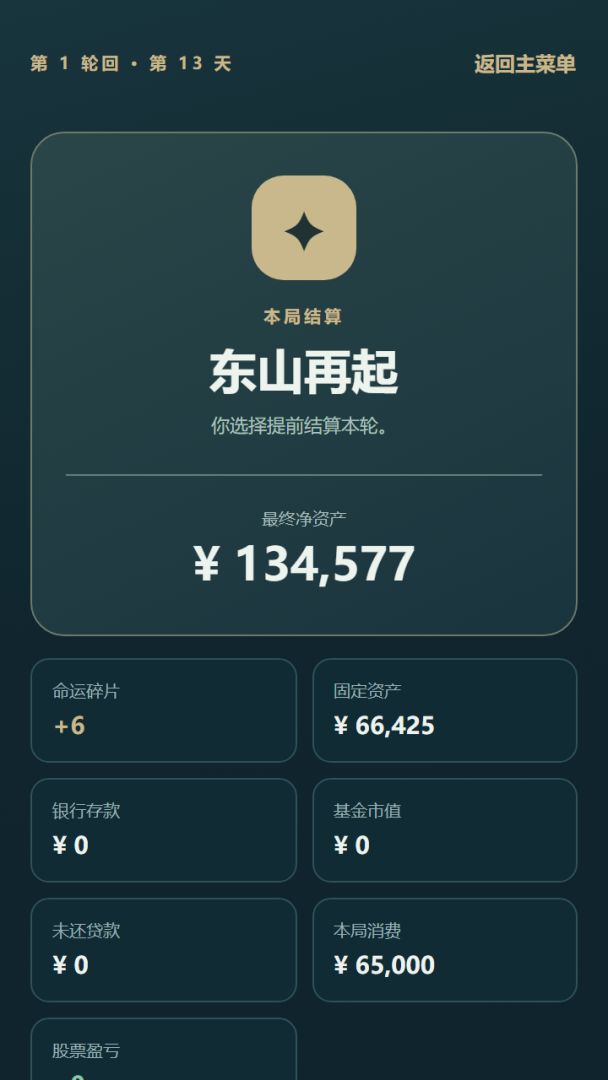 重生:命运股东游戏截图