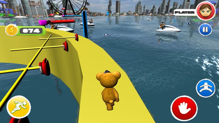 Teddy Fun Run Water Park Game游戏截图