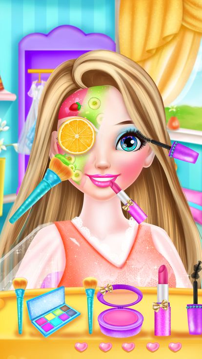 长发公主结婚-女生化妆游戏游戏截图