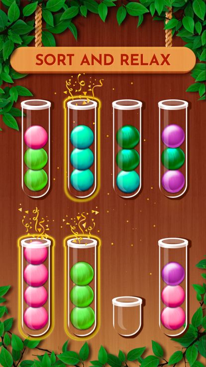 Woody Sort: Ball Sort Puzzle游戏截图