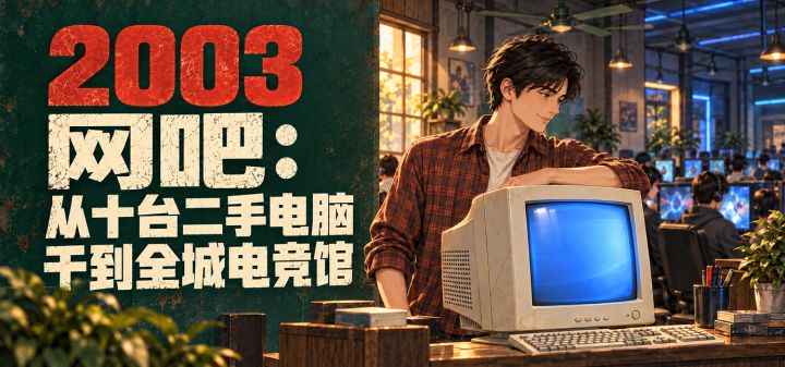 2003网吧:从十台二手电脑干到全城电竞馆 封面