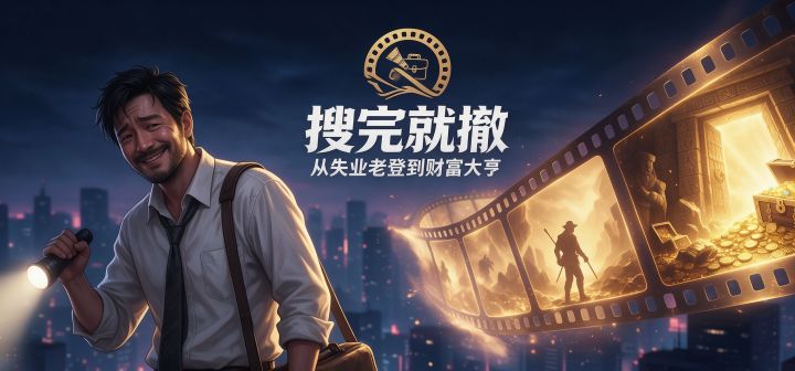 搜完就撤：从失业老登到财富大亨 封面