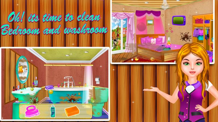 酒店 房间 洗衣 女孩游戏截图