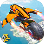 Flying Robot Bike : Futuristic Robot Waricon