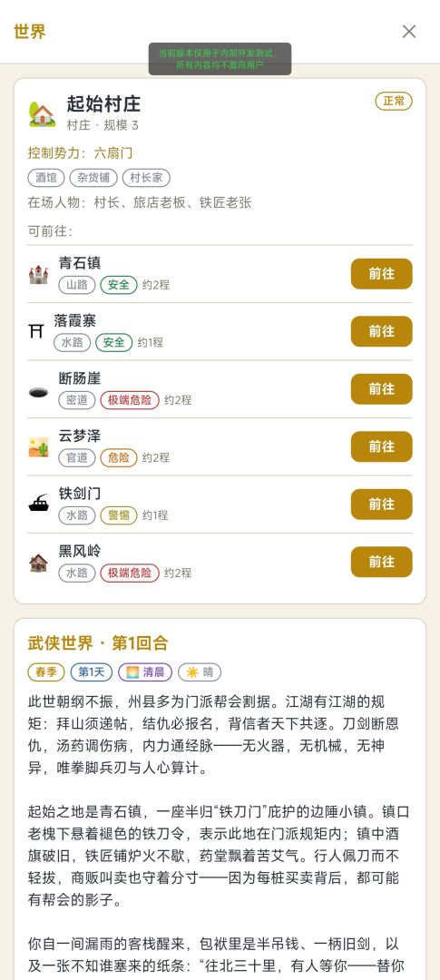 RPG世界模拟器游戏截图