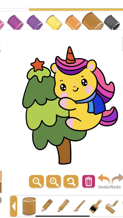 画一只小独角兽游戏截图