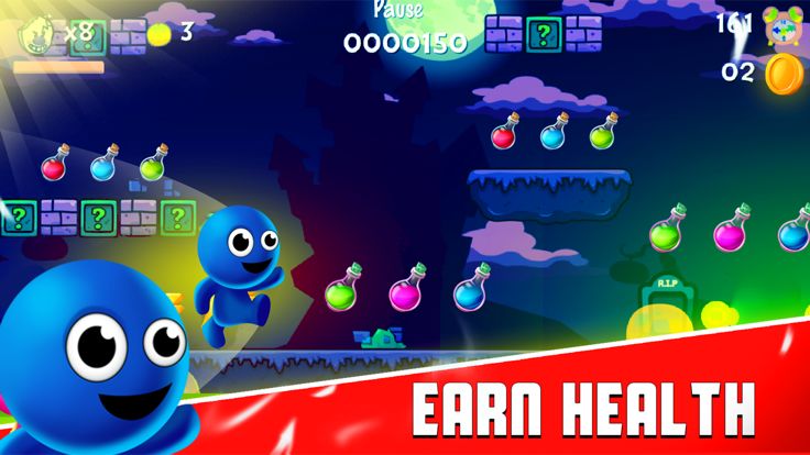 Super Blue Monster adventure游戏截图