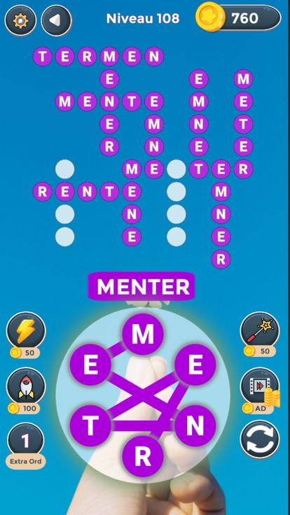 Ord Finde - Ord Spil Ord Kryds游戏截图