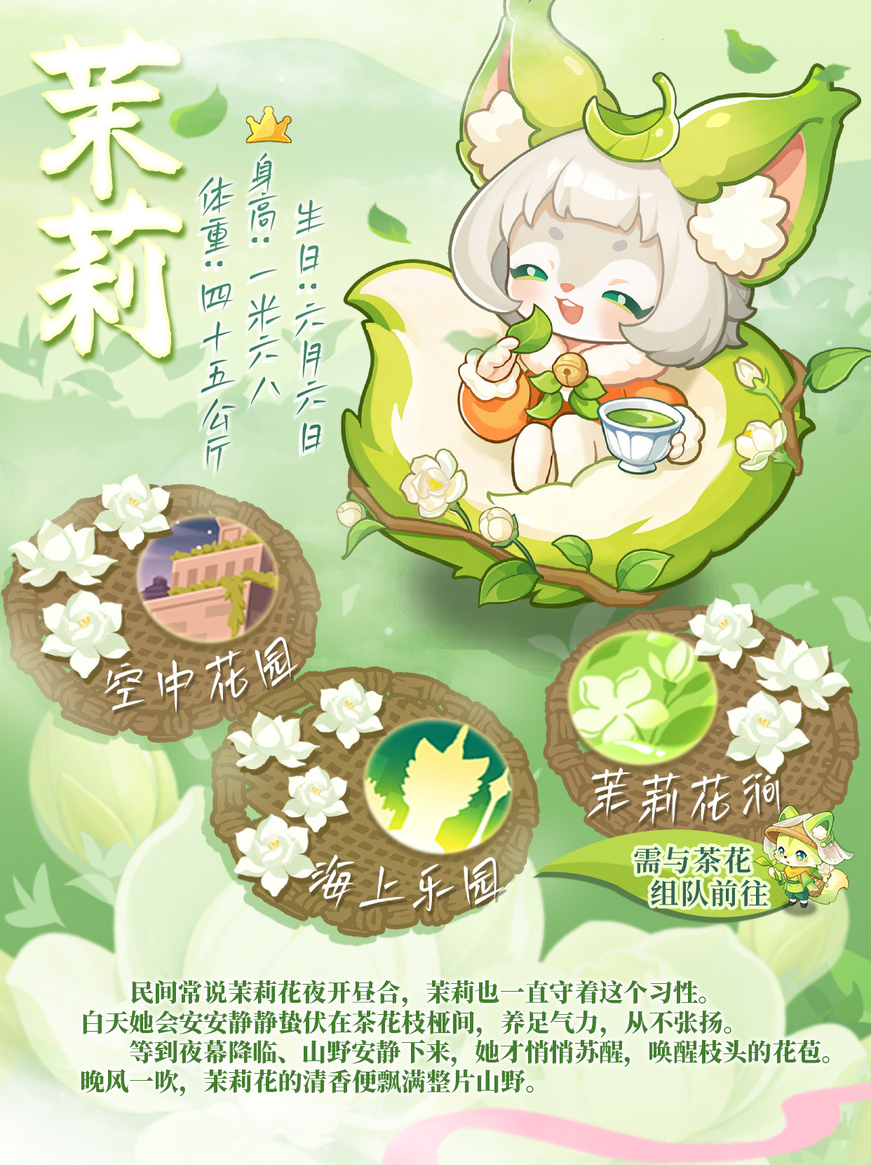 新邻居丨拈茉烹芳「茉莉&茶花」