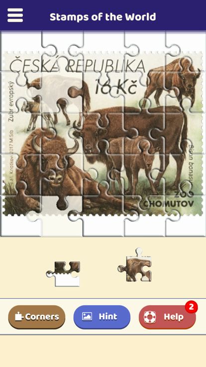 Stamps of the World Puzzle游戏截图