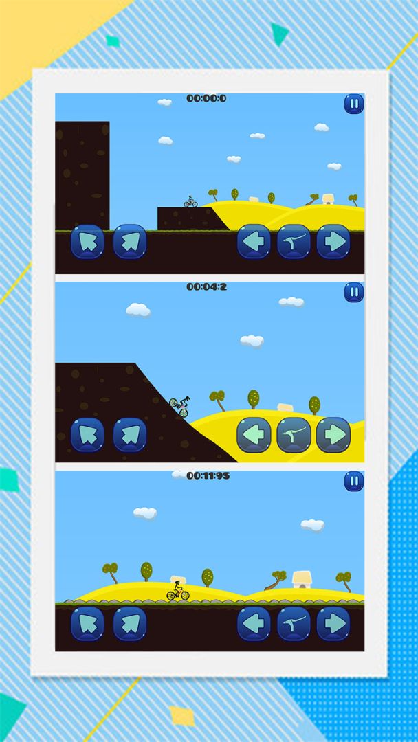 火柴人疯狂自行车游戏截图