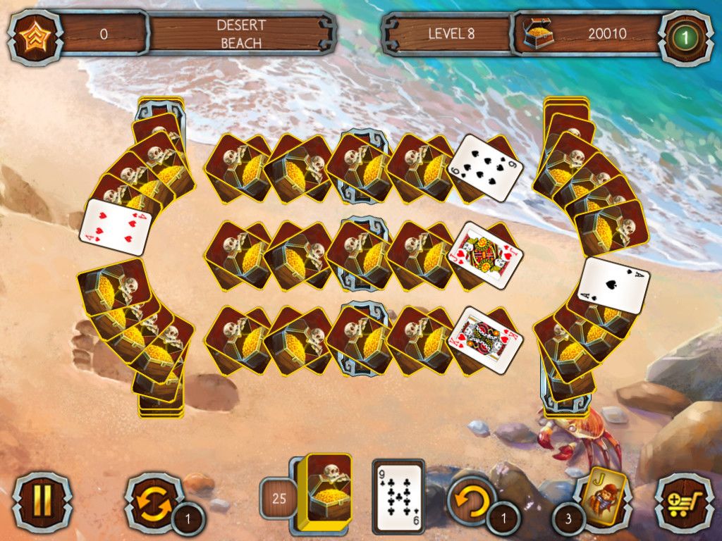 Solitaire Legend of the Pirates游戏截图