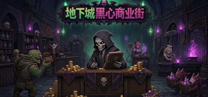 地下城黑心商业街 封面