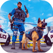 我们 警察 狗 城市 安全 3dicon