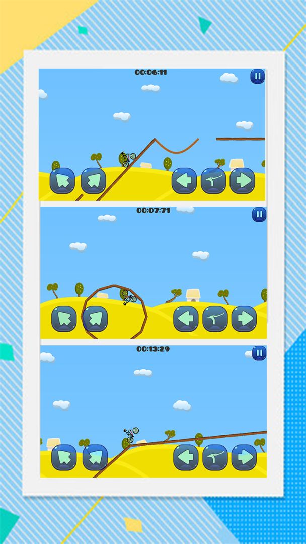火柴人疯狂自行车游戏截图