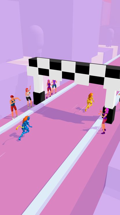 Super Ladies Run io游戏截图