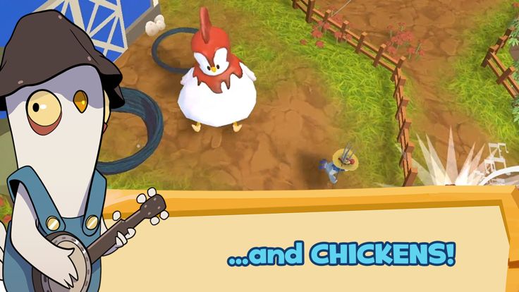 Chubby Chicken: Farm Battle游戏截图