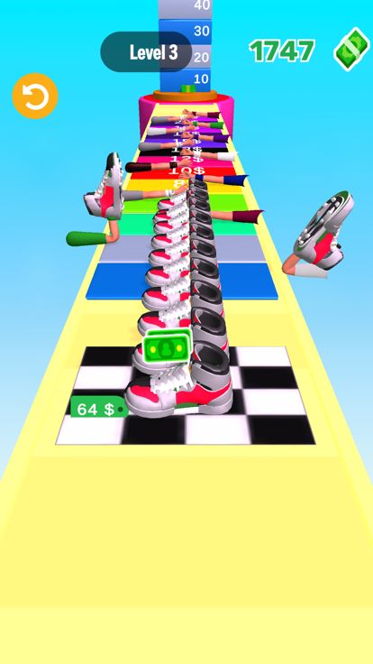 Shoes Stack 3D - Sneakers Run游戏截图
