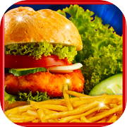 快餐汉堡制造商 - 烧烤炉食品和厨房游戏icon