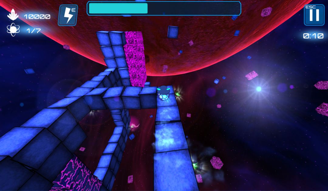 Deep Blue 3D Maze in Space游戏截图