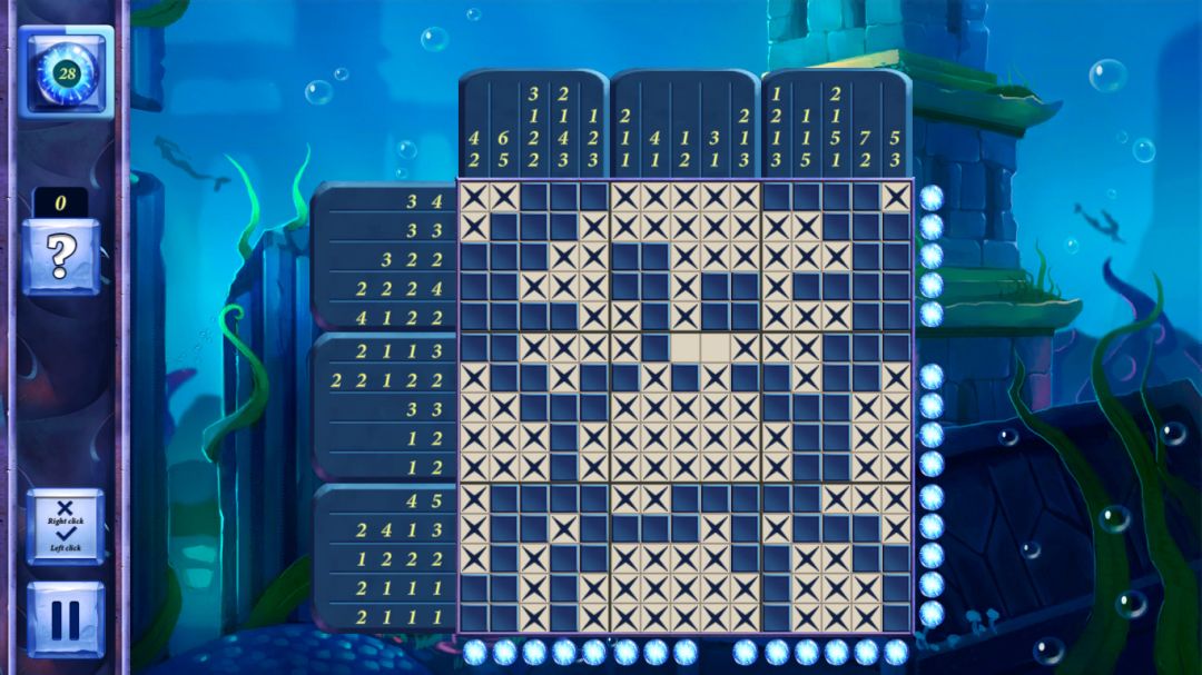 Picross Fairytale: Legend of the Mermaid游戏截图
