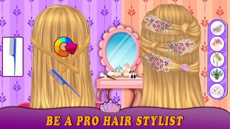 色彩缤纷的美发沙龙游戏截图