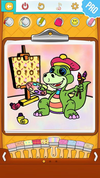 恐龙 著色本 PRO - 儿童填色画 色遊戲游戏截图