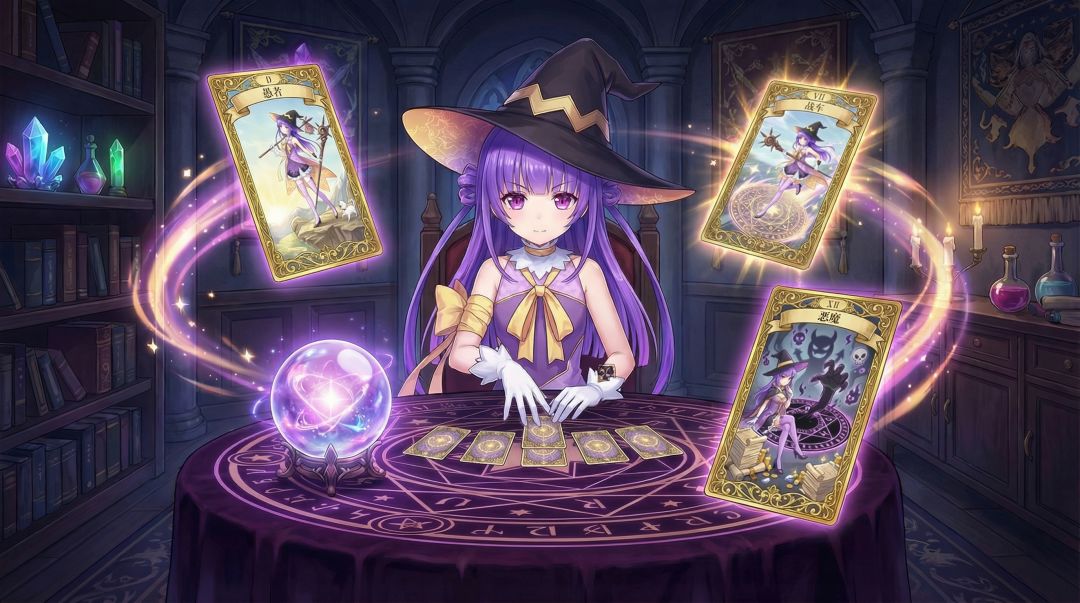 魔塔地牢C：占卜师与塔罗牌游戏截图