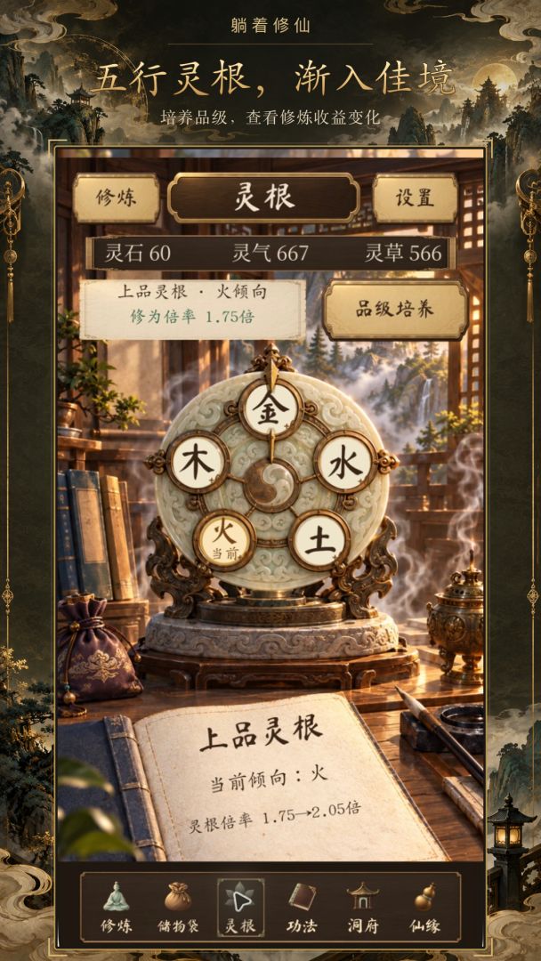 躺着修仙：挂机万年，出关强娶女帝游戏截图