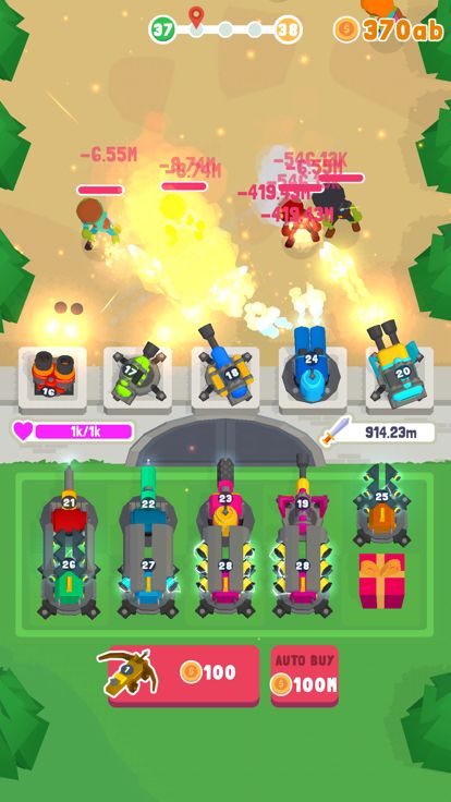 Merge Tower – Zombie Defense游戏截图