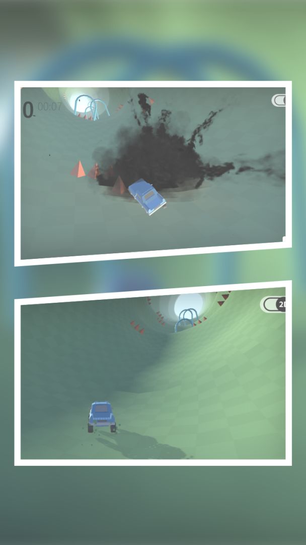 3D隧道赛车游戏截图