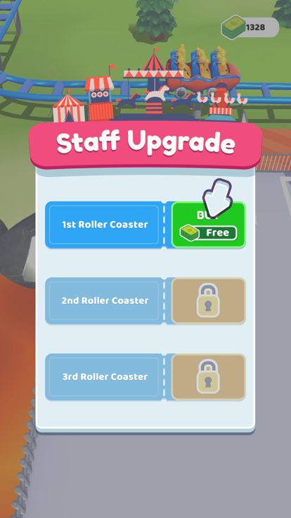 Idle coaster游戏截图