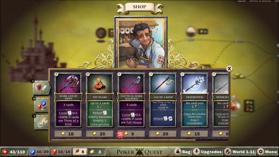 Poker Quest: Swords and Spades游戏截图