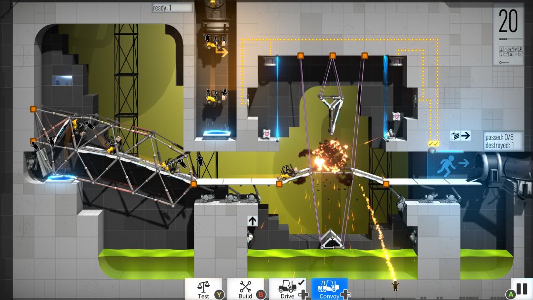 桥梁工程师：传送门（Bridge Constructor: Portal）游戏截图