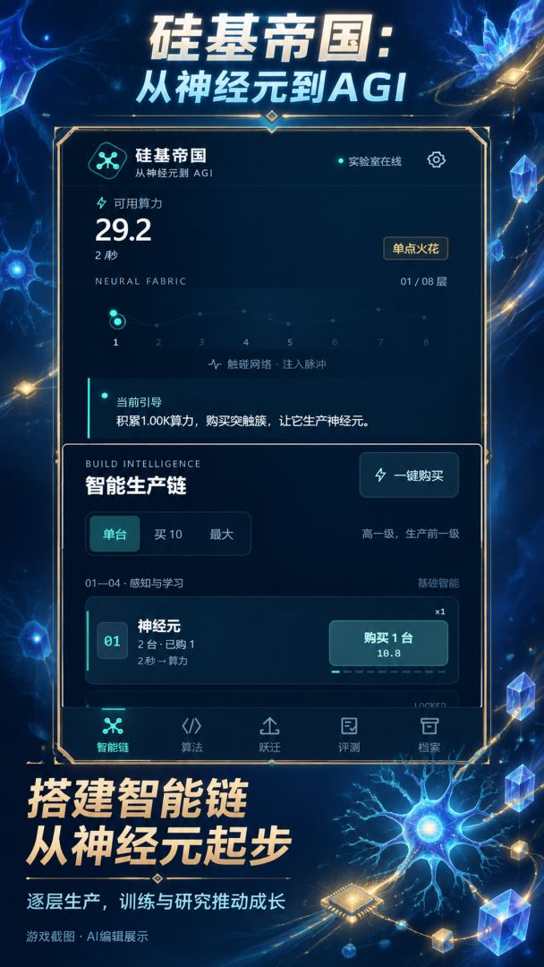 硅基帝国：从神经元到AGI游戏截图