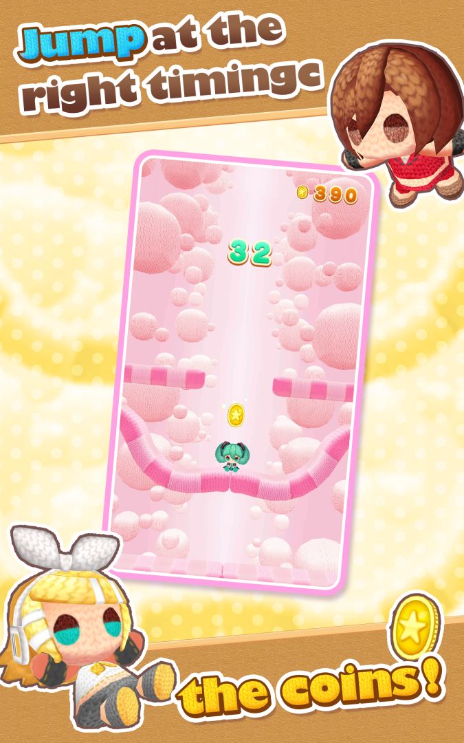 初音未来 编织玩偶 Jump游戏截图