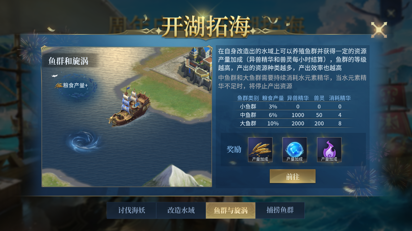 全新活动玩法「开湖拓海」上线