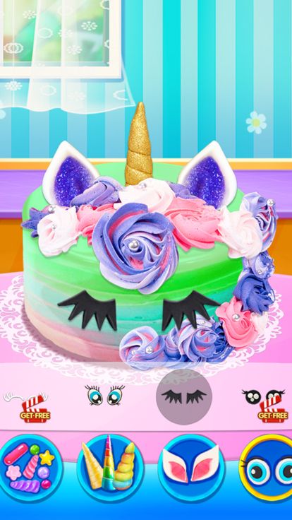 Unicorn Food - Rainbow Cake游戏截图