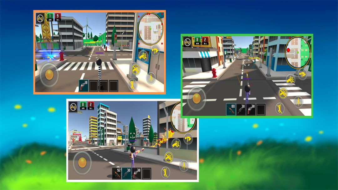 火柴人城市激斗游戏截图