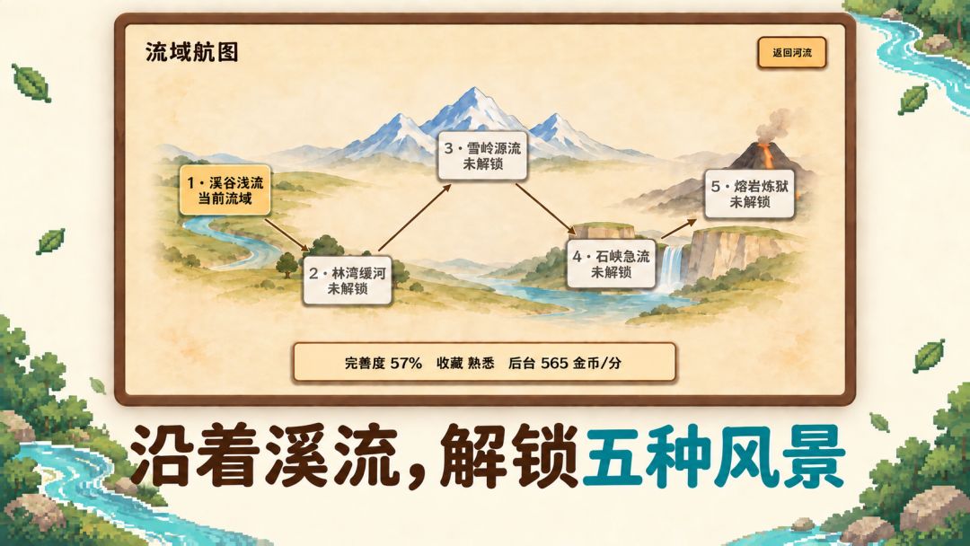 溪流渔场游戏截图