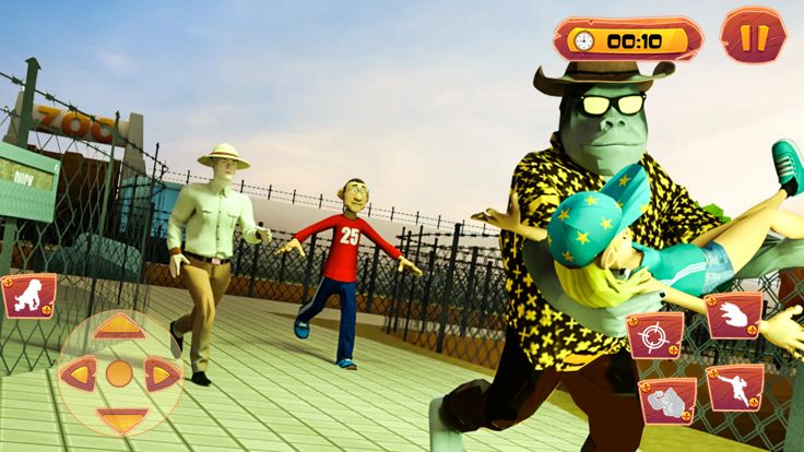 可怕的大猩猩恶作剧模拟器游戏截图